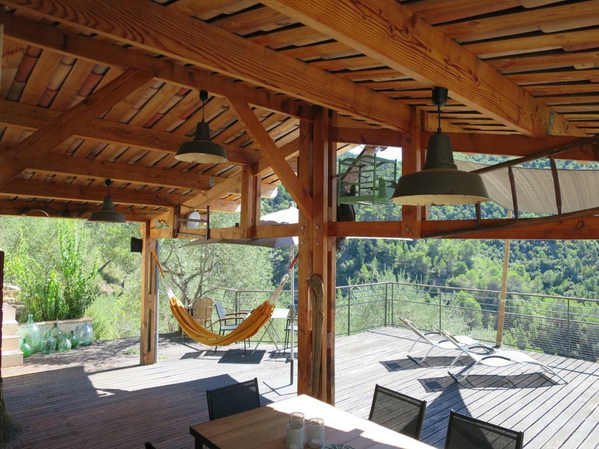 Les Figaires Villa L'Escarene Luaran gambar